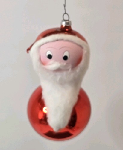 Italian santa ornament blown - santa,
