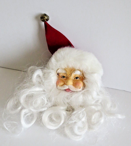 Santa head ornament - head, hat