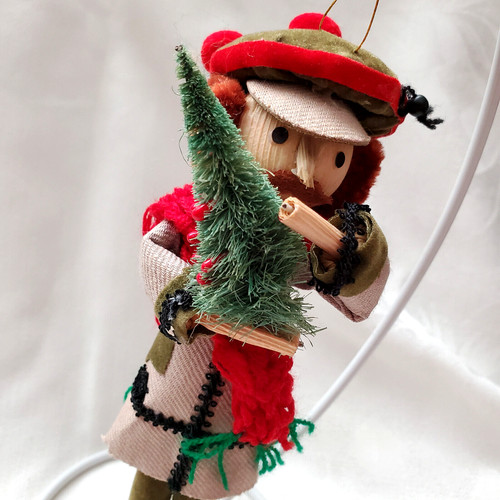Vtg corn husk - husk, christmas